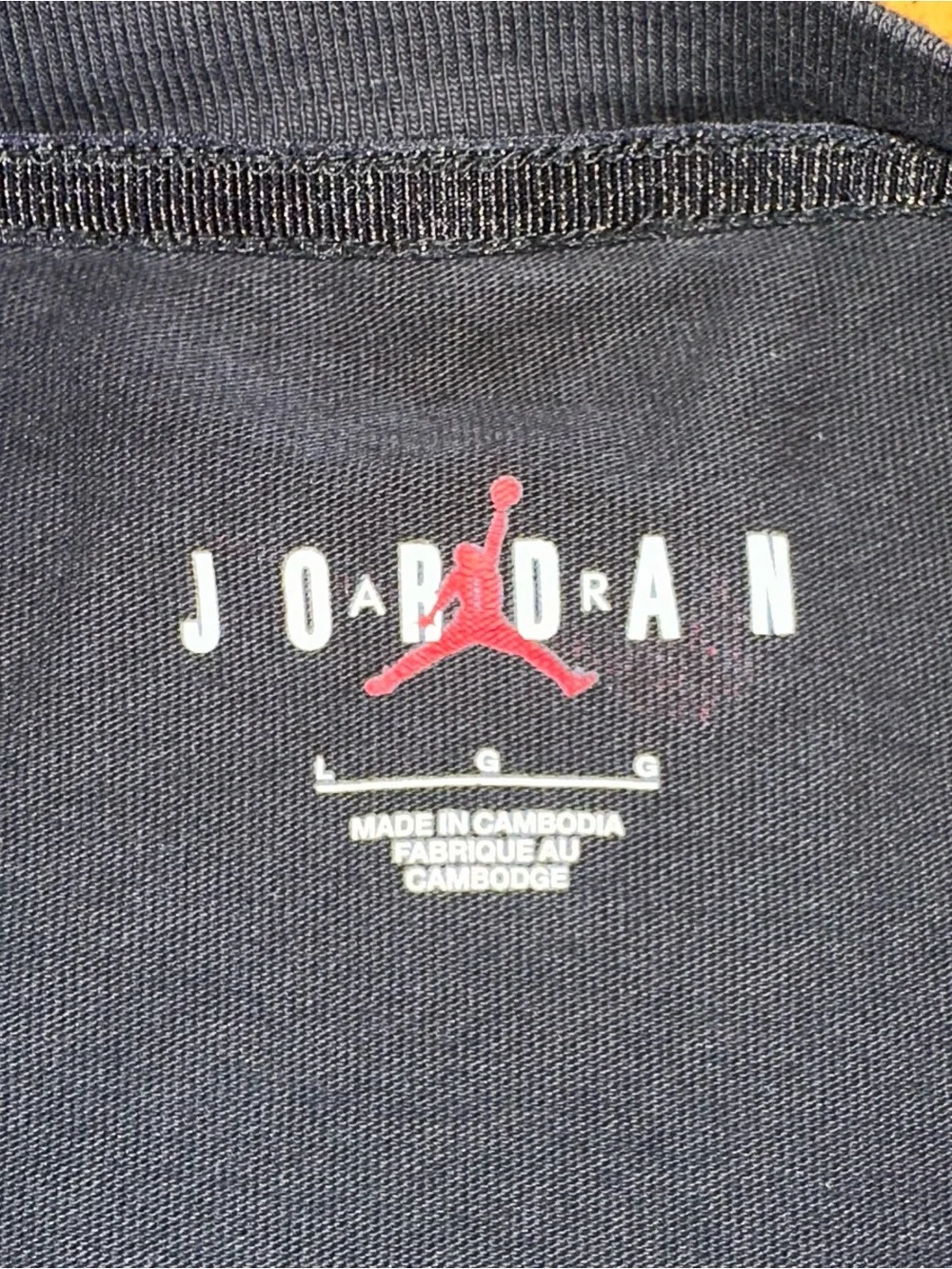 Air Jordan x Awake NY Tshirt Men’s Size Large Black Fader Logo Cotton FV9913-010